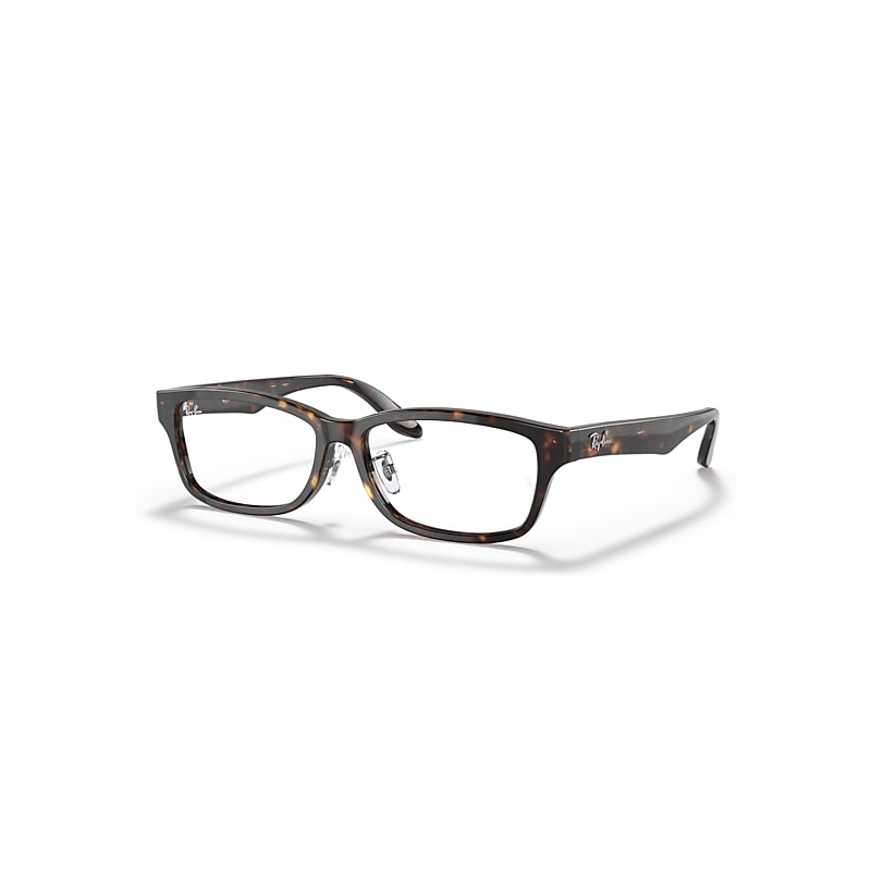 Ray-Ban Eyeglasses Unisex Rb5408 Optics - Havana Frame Clear Lenses Polarized 57-15