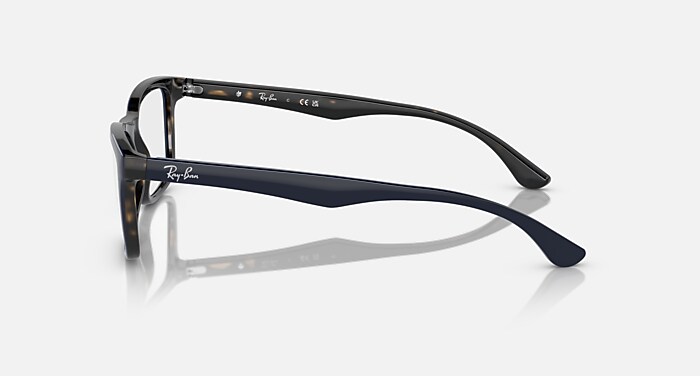 RB5279 OPTICS Eyeglasses with Blue On Havana and Clear (55-18
