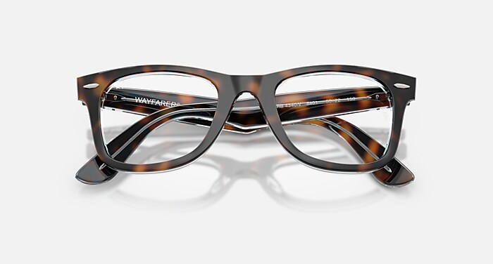 WAYFARER EASE OPTICS Eyeglasses with Dark Havana On Multicolor