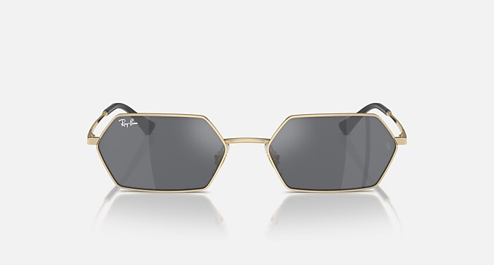 Ray℃ 木ノ葉 YEVI BIO-BASED Sunglasses in Light Gold and Dark Grey (58-18