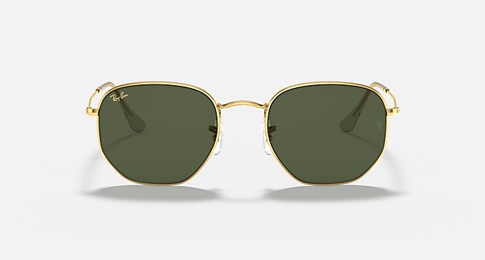 HEXAGONAL Sunglasses in Gold and G-15 Green - RB3548 | Ray  display picture 1