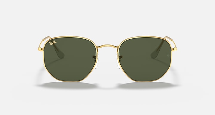 ROUND METAL HEXAGONAL GOLD GREEN