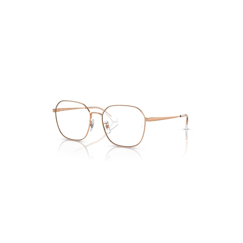 Ray-Ban Rb6490d Optics  Rotgold Fassung Klar Glas Polarisiert 56-17