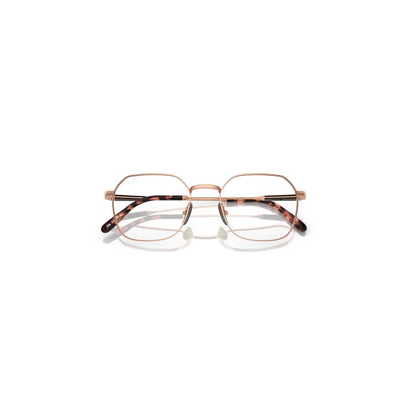 Ray-Ban Jim Titanium Optics Optical Light Brown Frame Clear Lenses Polarized 53-20