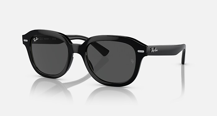 ERIK TRANSITIONS® Sunglasses in Black and Clear/Grey (53-20