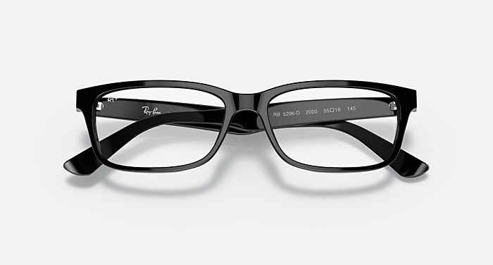 RB5296D Eyeglasses with Black and Clear (55-16) - RB5296D | Ray