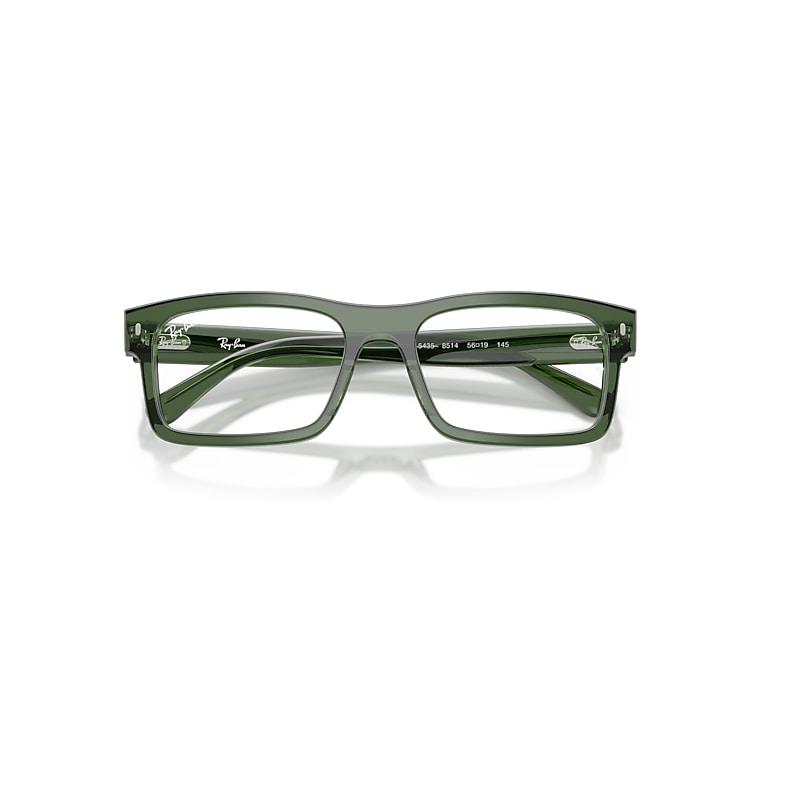 Ray-Ban Rb5435 Optics Optical Transparent Green Frame Clear Lenses Polarized 54-19