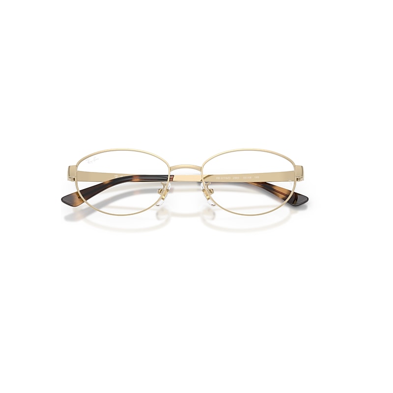 Ray-Ban Rb3774d Optics Optical Light Gold Frame Clear Lenses Polarized 55-19