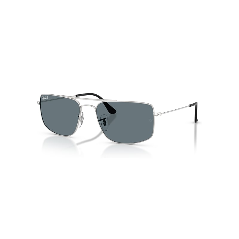 Ray-Ban Sunglasses  Explorer Iii - Silver Frame Blue Lenses Polarized 59-18, RB3779
