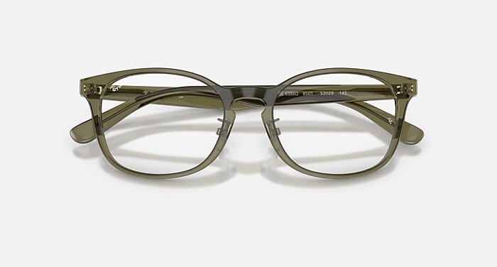 RB5386 OPTICS メガネ Transparent Brown Heart と クリア (51-19