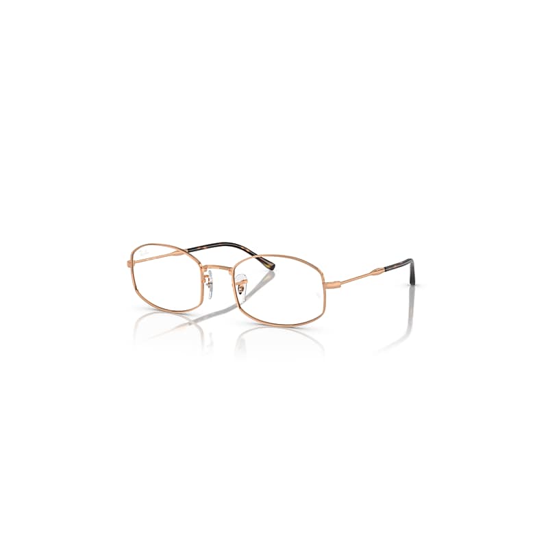 Ray-Ban Eyeglasses   Optics - Rose Gold Frame Clear Lenses Polarized 50-20, RB6510