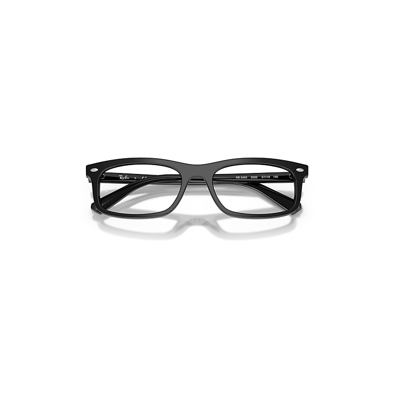 Ray-Ban Rb5450 Optics Optical Black Frame Clear Lenses Polarized 54-19