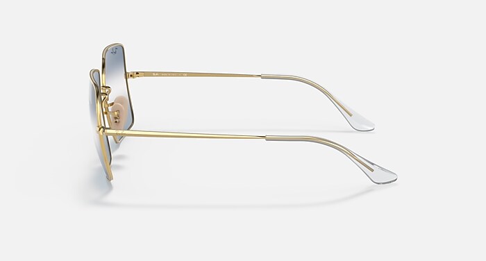 SQUARE 1971 BI-GRADIENT Sunglasses in Arista Gold and Clear Blue
