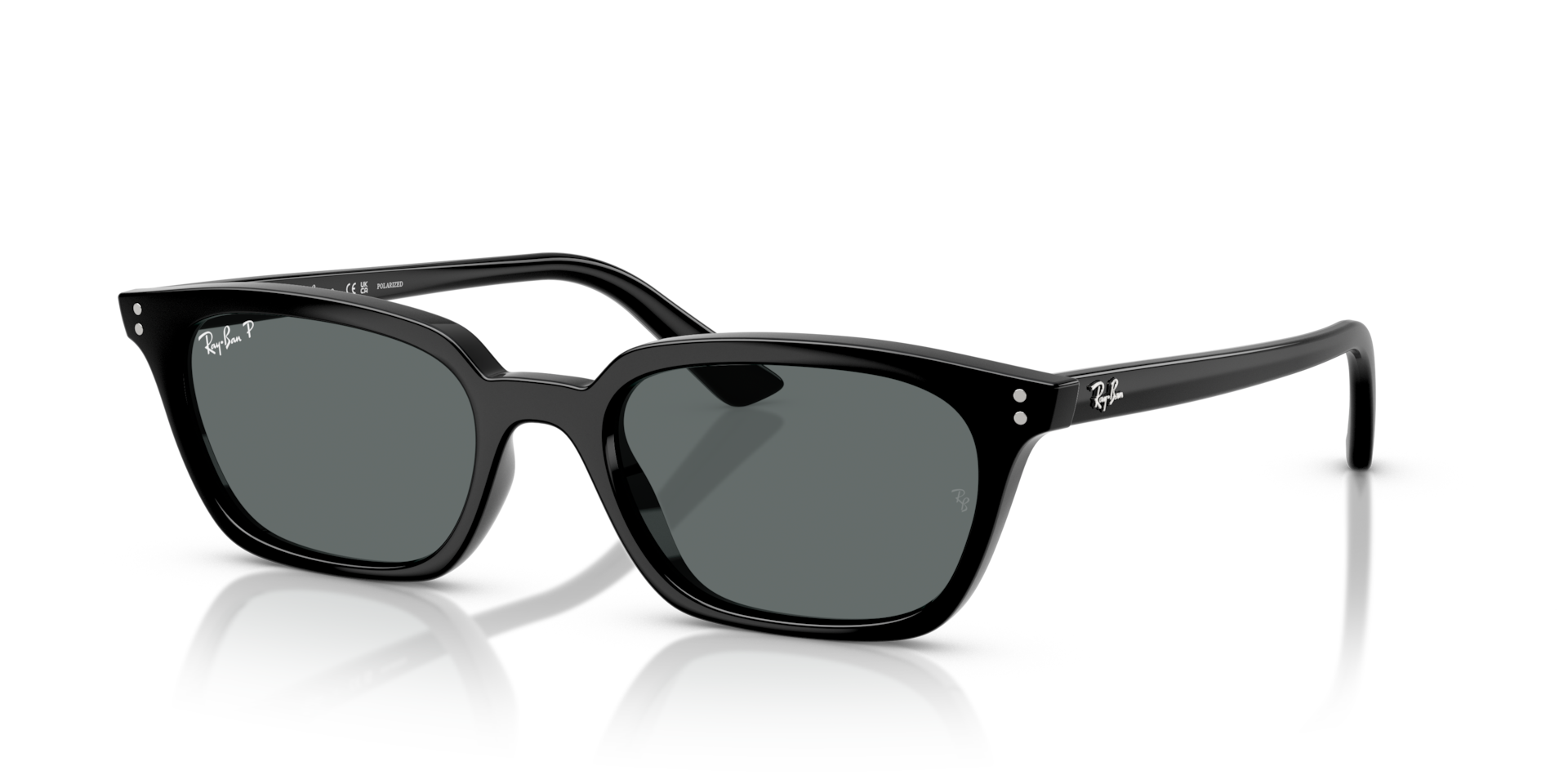 ZAYA BIO-BASED Sunglasses in Black and Dark Grey Polarized