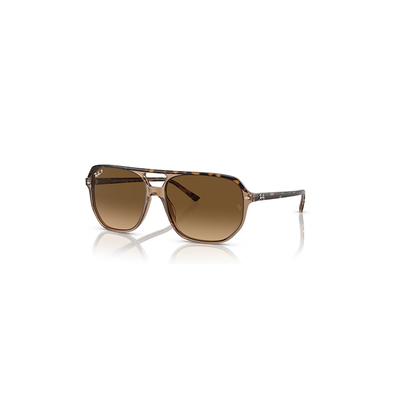 Ray-Ban Bill One Sunglasses Havana On Transparent Brown Frame Brown Lenses Polarized 60-16