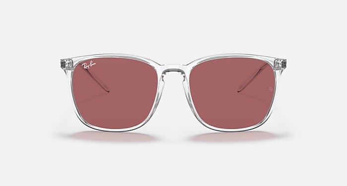 RB4387F Sunglasses in Transparent and Dark Violet Classic