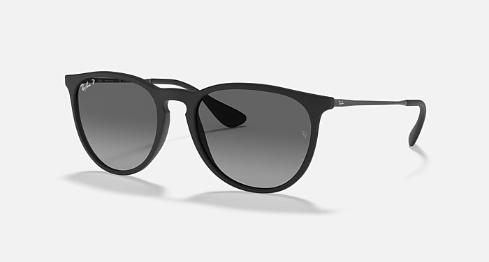 ERIKA COLOR MIX Sunglasses in Rubber Black and Grey Polarized