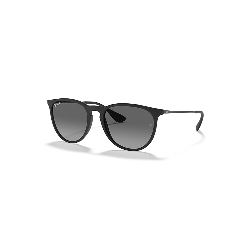 Ray-Ban Sunglasses Women's Erika Color Mix - Black Frame Grey Lenses Polarized 54-18, RB4171