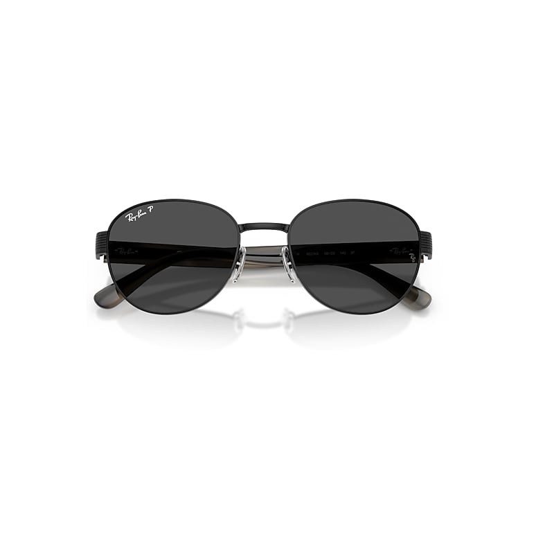 Ray-Ban Rb3766 Polarized+ Lenses Sunglasses Striped Grey Frame Grey Lenses Polarized 54-20