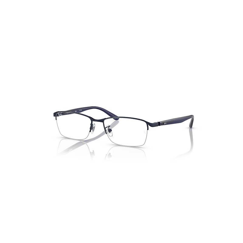 Ray-Ban Eyeglasses Man Rb6501 Optics - Blue Frame Clear Lenses Polarized 55-17