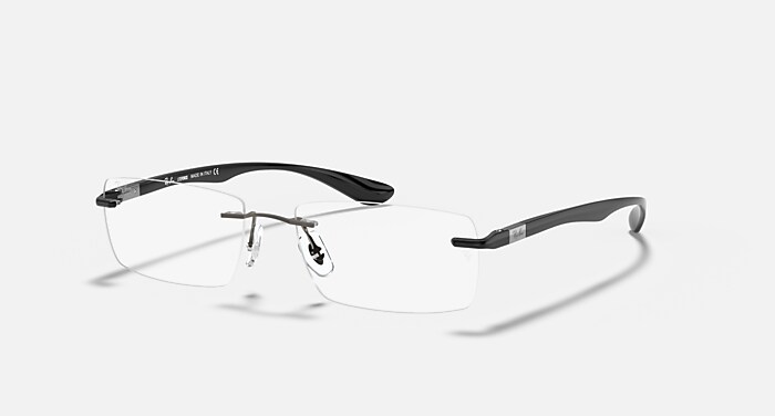 Ray Banサングラス RB8724 OPTICS Eyeglasses with Gunmetal and Clear (56-17) - RB8724