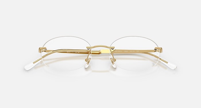 RB3767V OPTICS Eyeglasses with Arista Gold and Clear (52-18