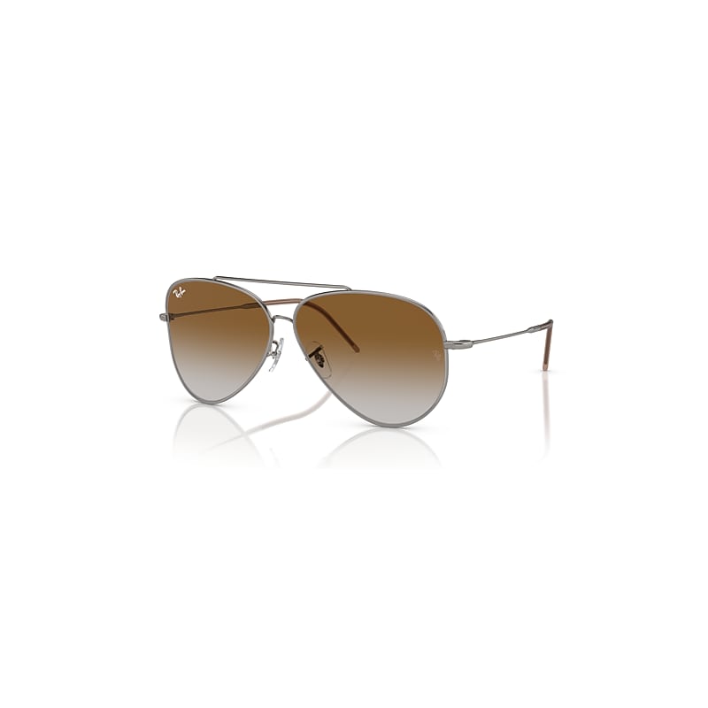 Ray-Ban Sunglasses  Aviator Reverse - Gunmetal Frame Brown Lenses 62-11, RBR0101S