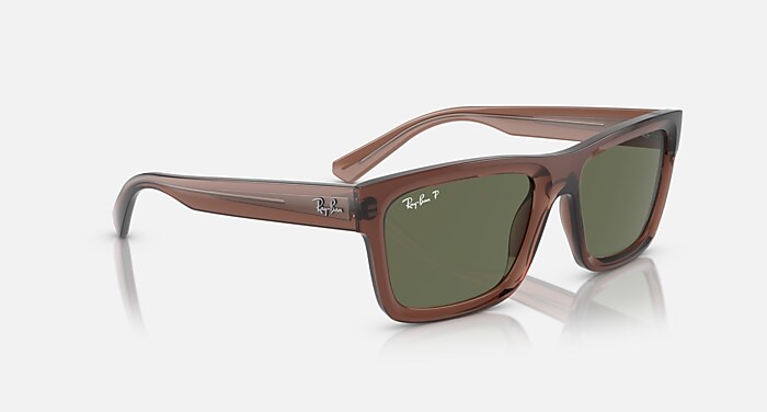 WARREN BIO-BASED Polarized Sunglasses in Transparent Brown and