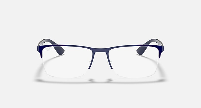 RB6335 OPTICS Eyeglasses with Blue On Gunmetal Frame - RB6335