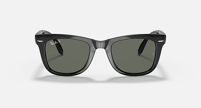 WAYFARER FOLDING CLASSIC Sunglasses in Black and G-15 Green
