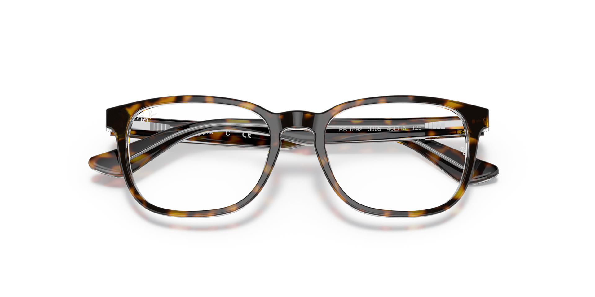Ray-Ban Rb1592 Optics Kids Eyeglasses Havana On Transparent Frame Clear Lenses Polarized 48-16 103$
