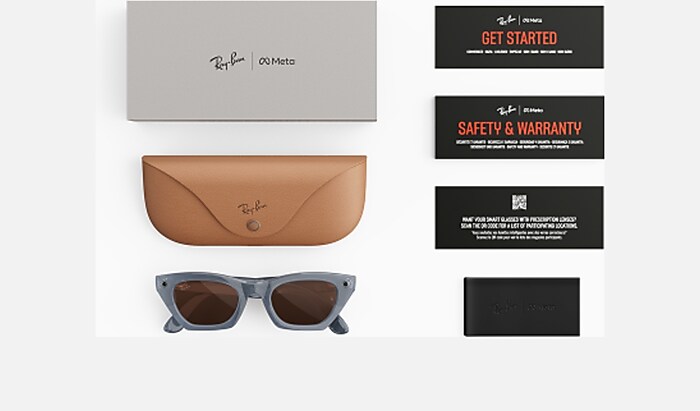 Ray-ban Meta (gen 3) Zena AI Glasses ミルキーグレーライラック
