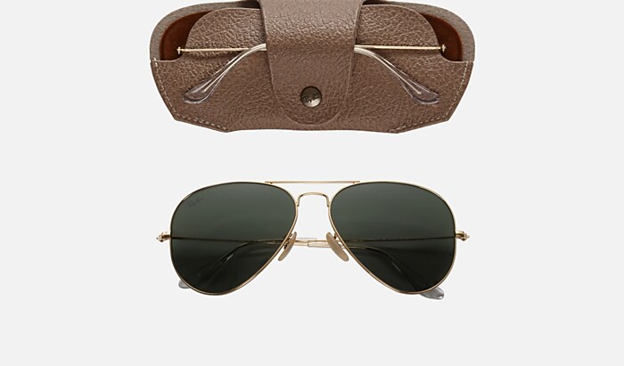 AVIATOR | AVIATION COLLECTION Sunglasses in Arista Gold and G-15