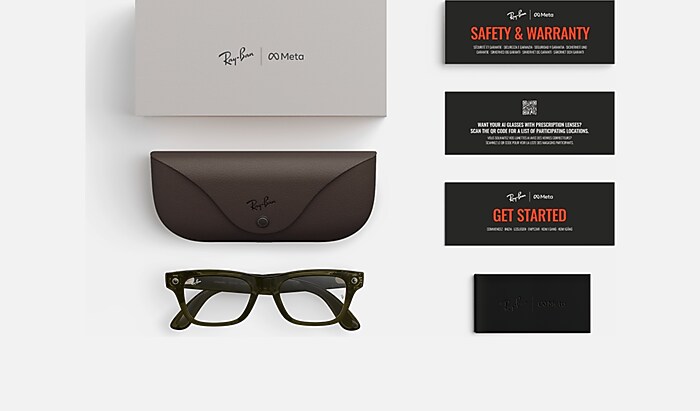 RAY-BAN META (GEN 2) BLAYZER OPTICS AI Glasses in ハバナ と