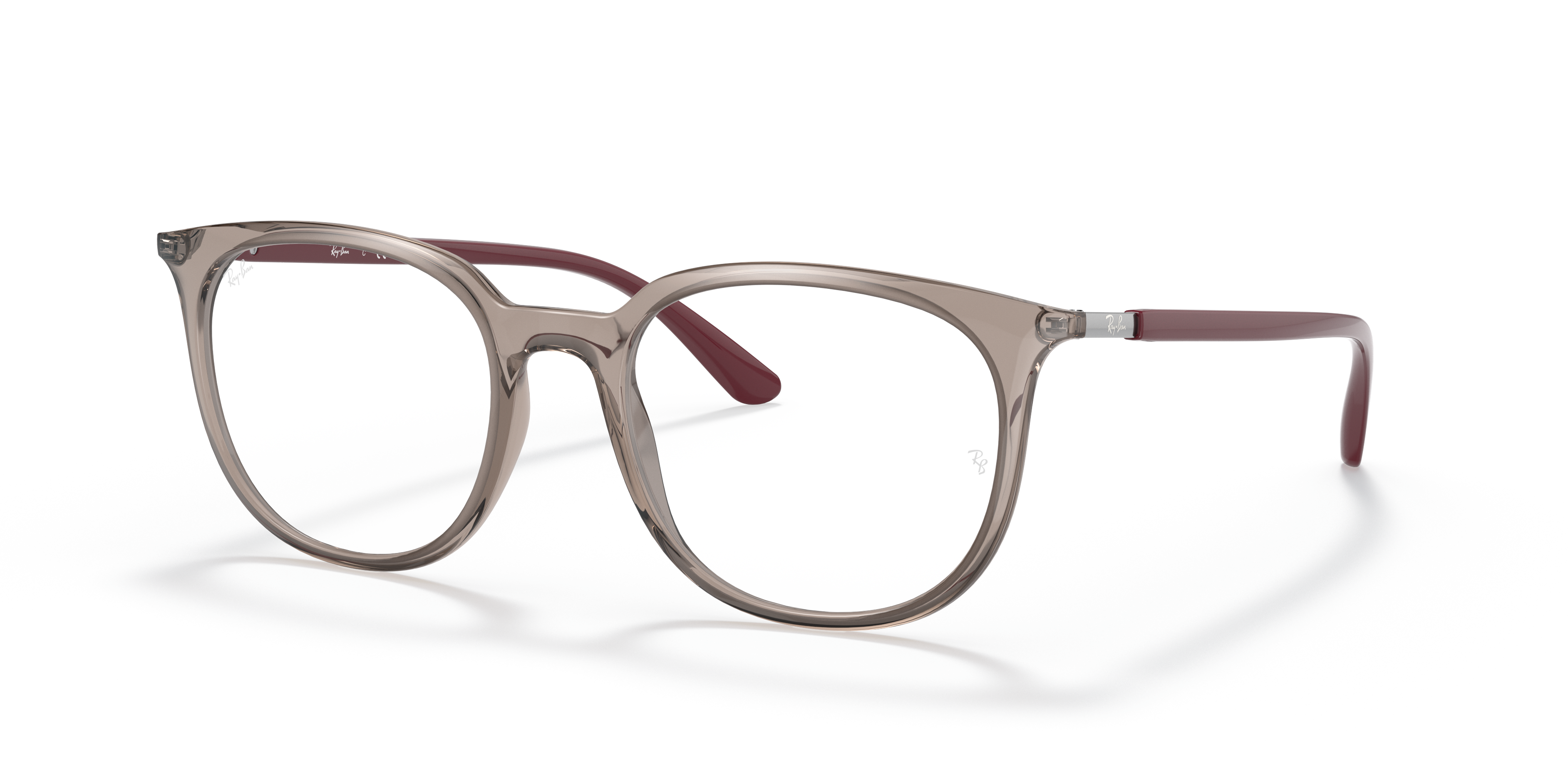 Rb7190 Optics Eyeglasses with Polished Transparent Grey Frame - RB7190 ...