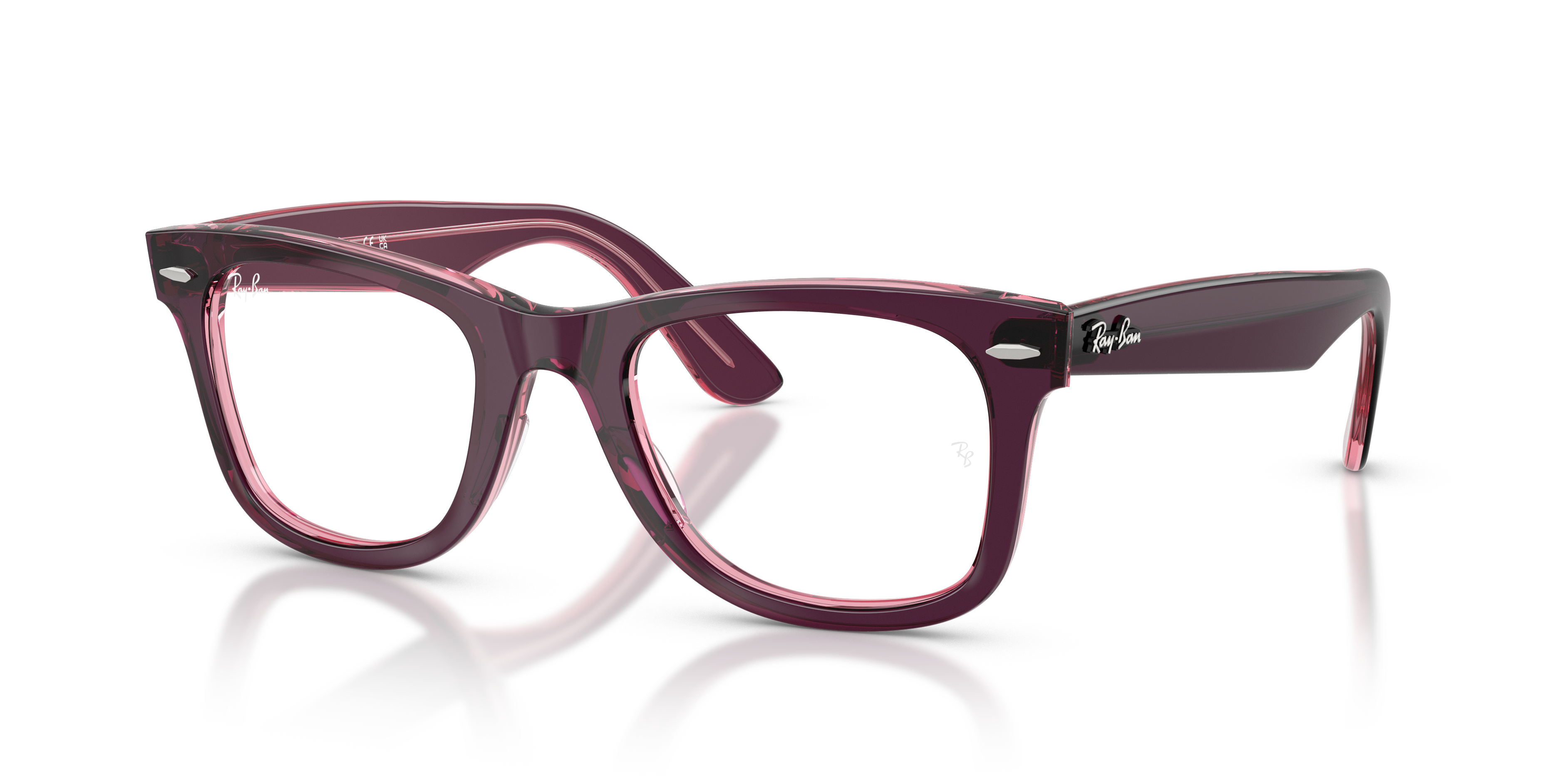Occhiali da Vista Wayfarer Ease Optics con montatura Violetto su rosa ...