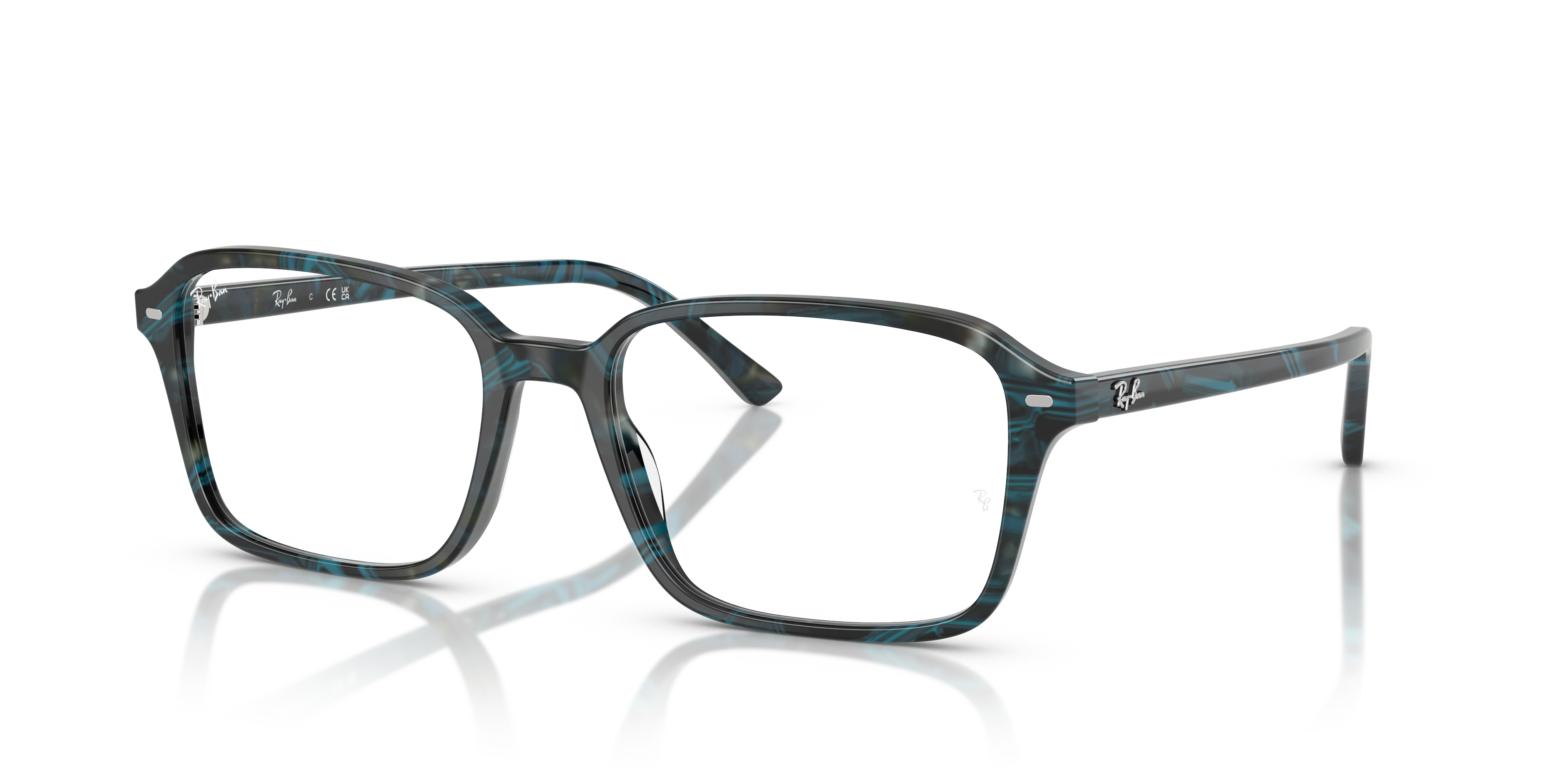 Raimond Optics Eyeglasses with Transparent Fantasy Blue & Grey Frame