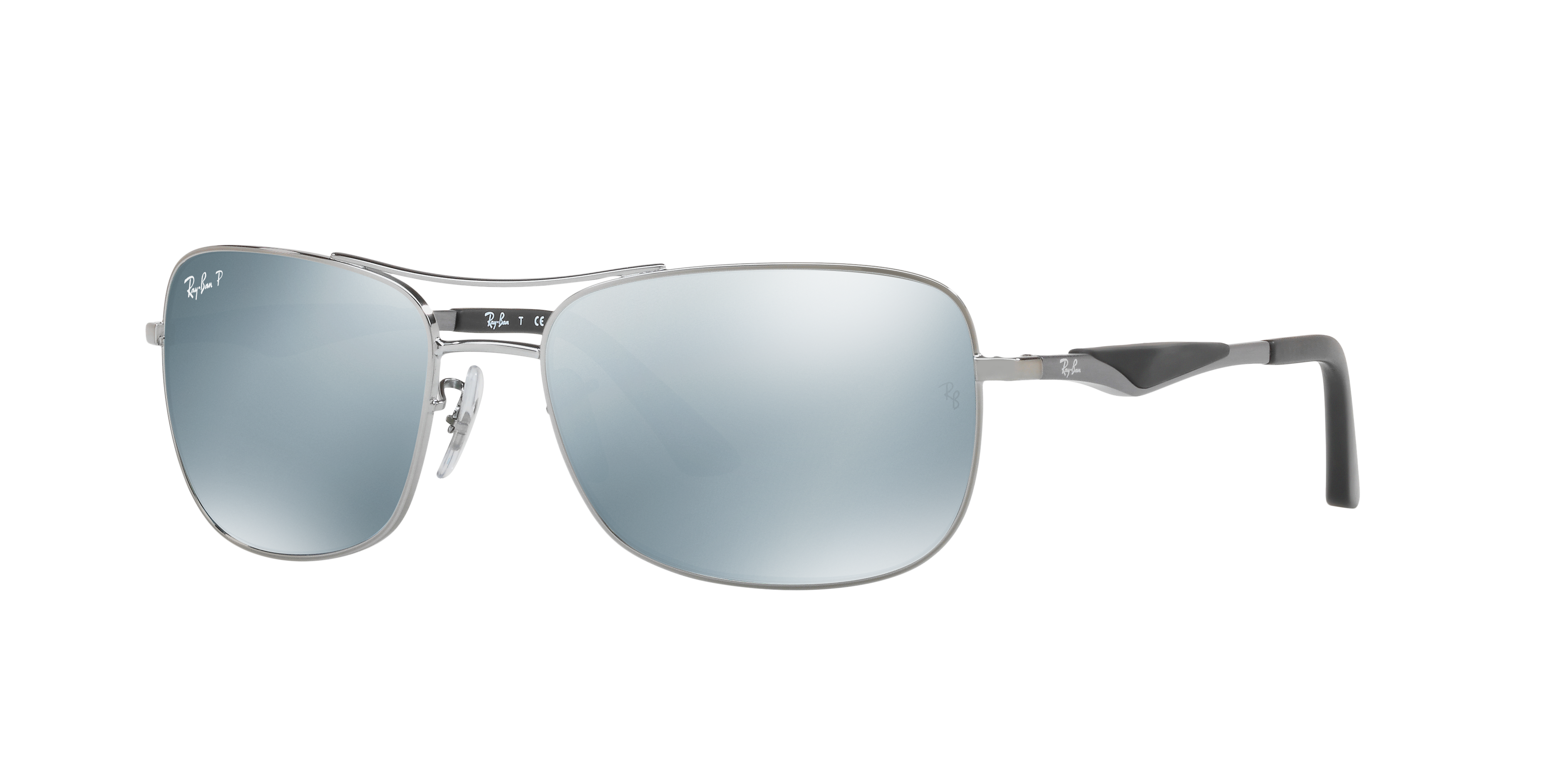Ray Ban Rb3515 Rb3515 Sunglasses in Polished Gunmetal and Silver Polarized - RB3515 ...