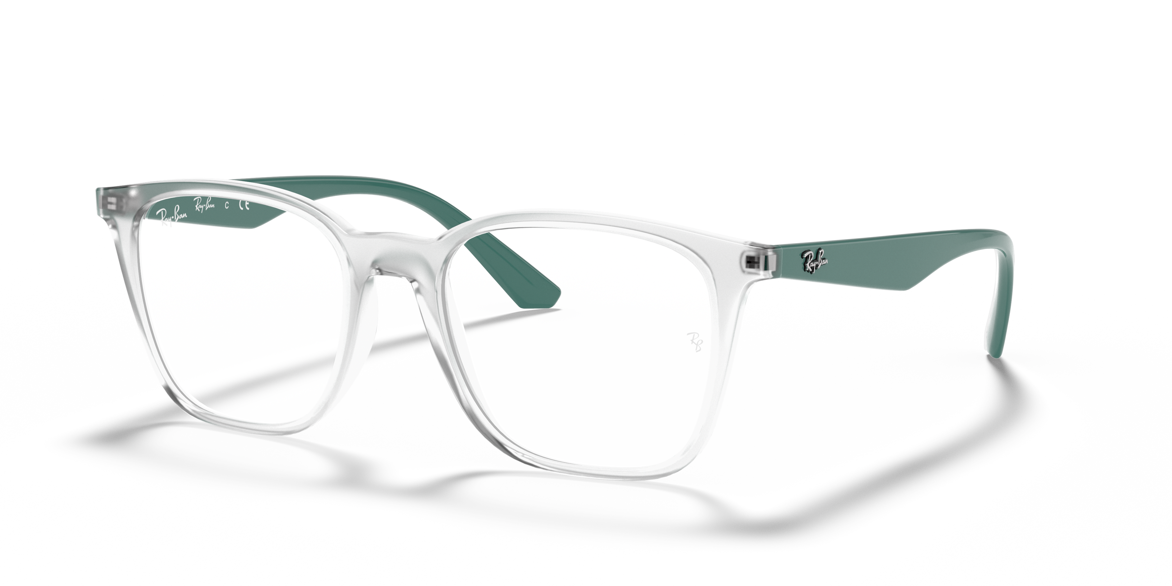 Óculos de Grau Rb7177 Optics com armação na cor Polido Transparente ...