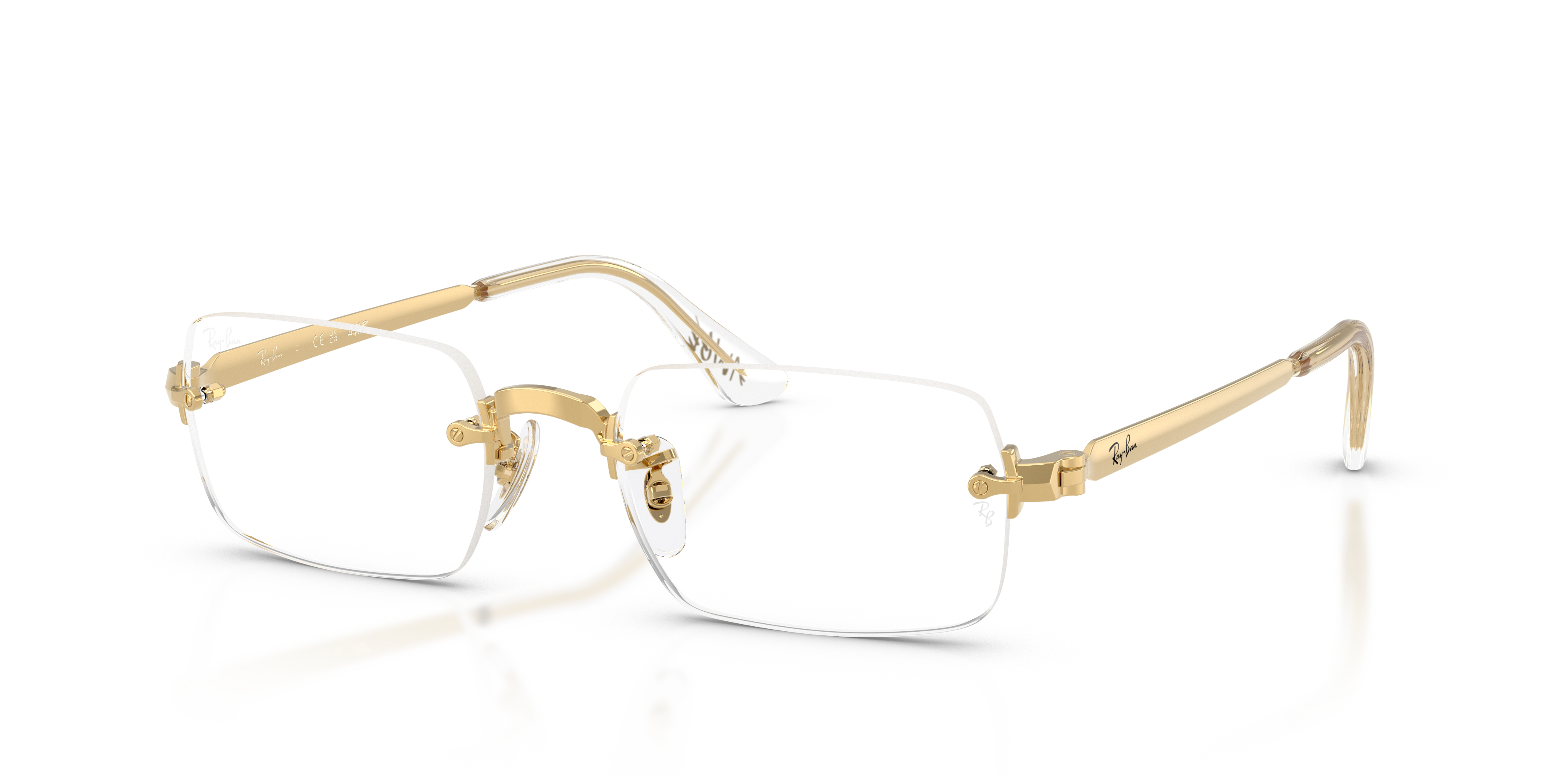 Rb3928v Optics By A$ap Rocky Brillen mit Glänzendes Arista Gold Rahmen