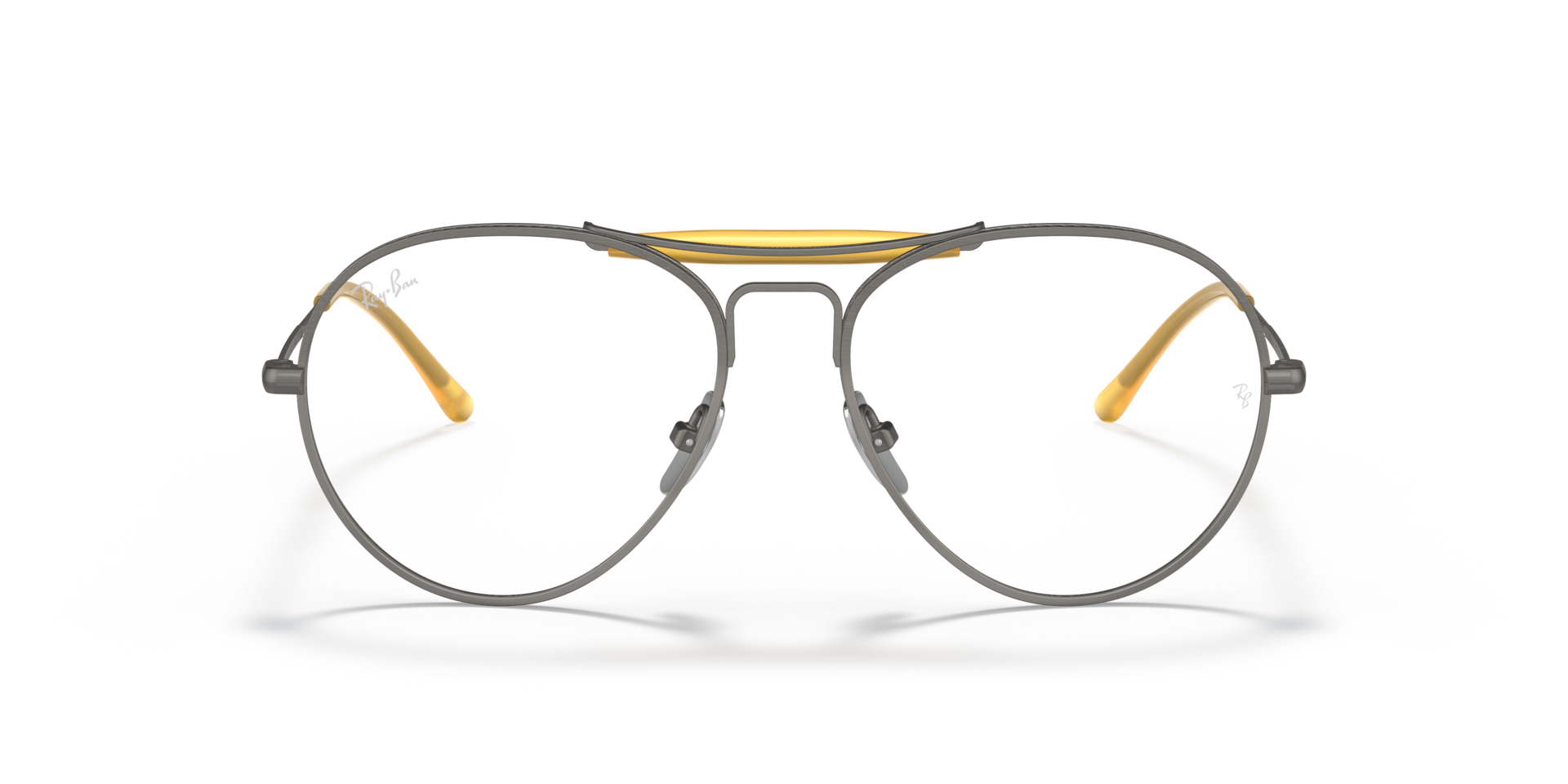 RB8063 TITANIUM OPTICS Óculos de Grau Cinza e Transparente (55-16