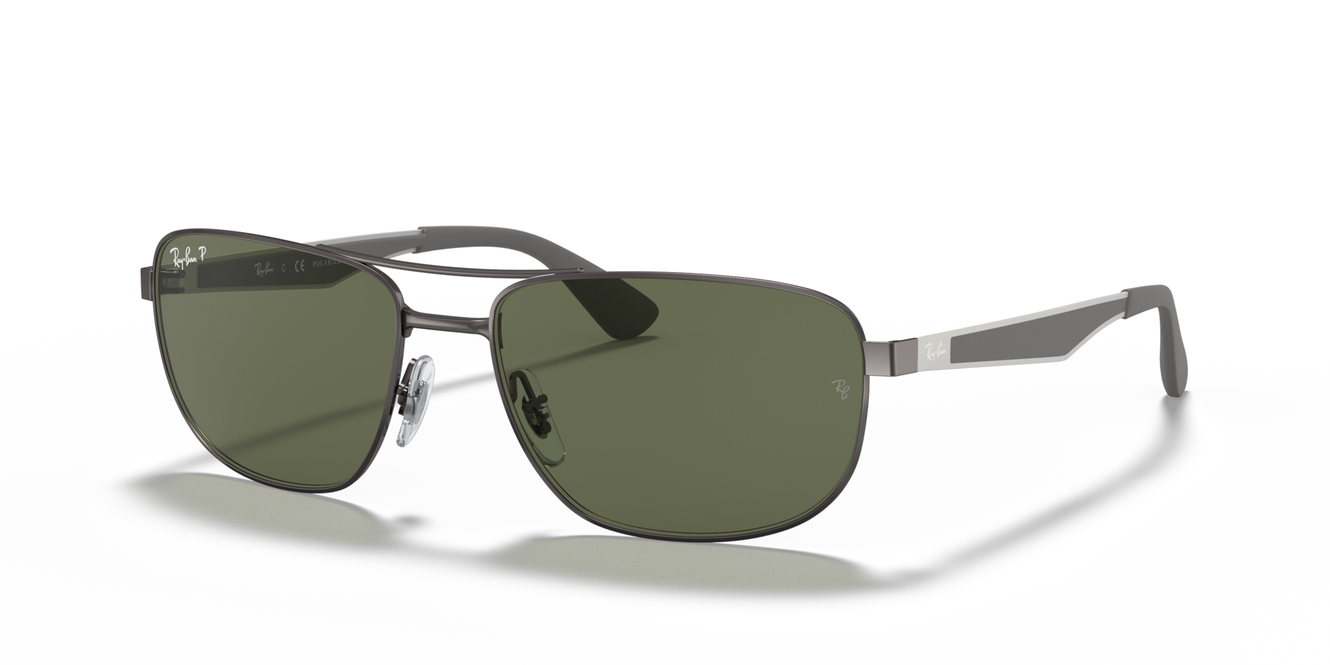 RB3528 — Gunmetal / G-15 Green Polarized
