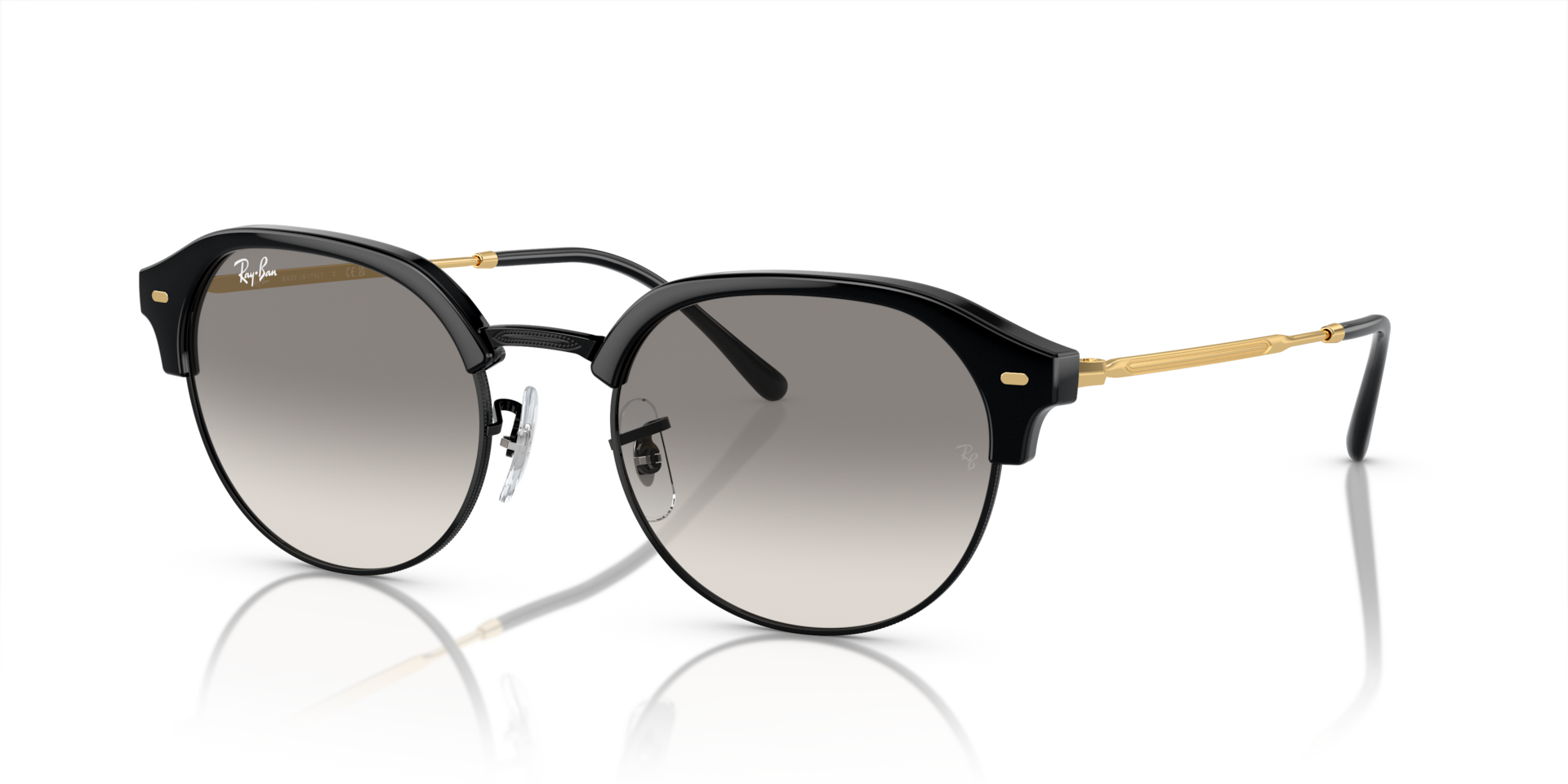 RB4429 — Black On Gold / Clear/Grey