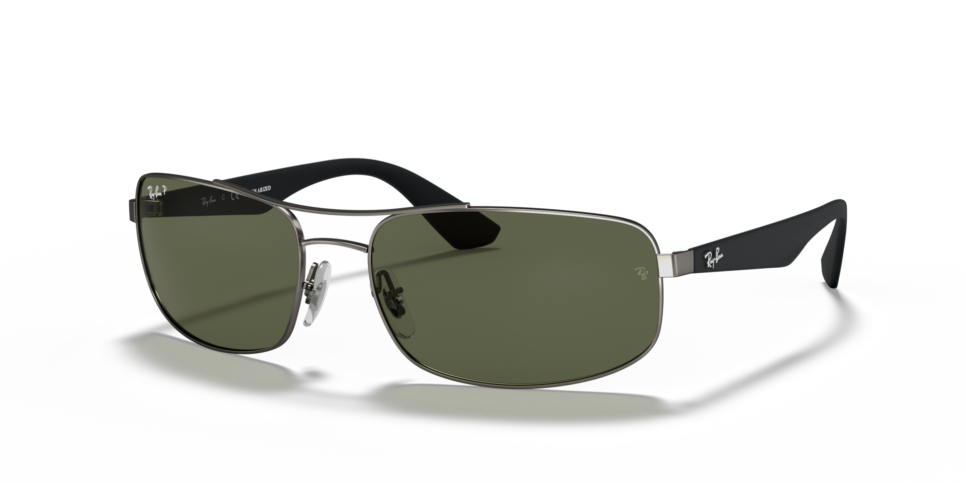 Ray-Ban  値下げ不可 RB3527 Polarized Sunglasses in Gunmetal and G-15 Green Polarized