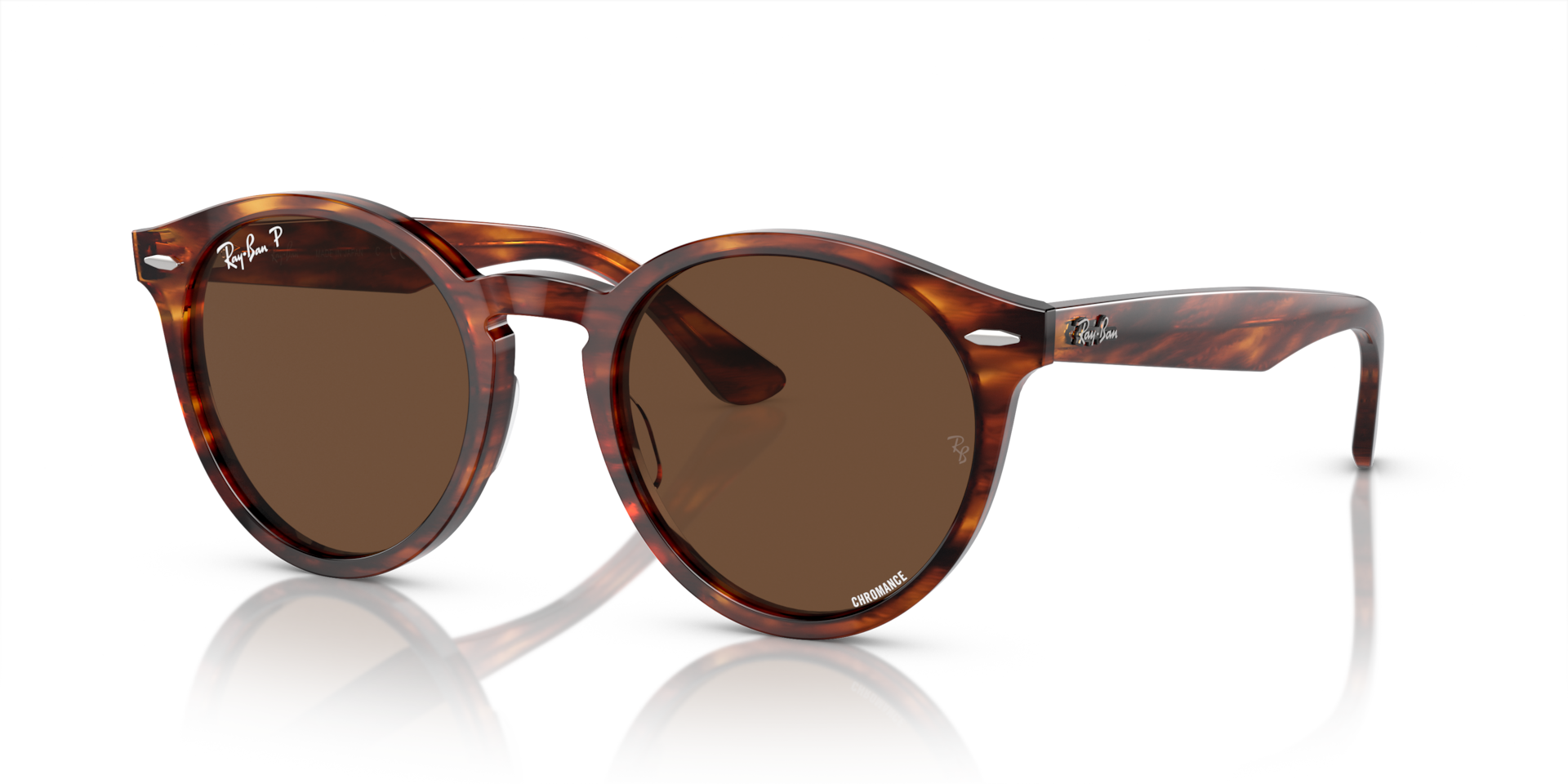 LARRY POLARIZED+ LENSES: Striped Havana / Brown Polarized+