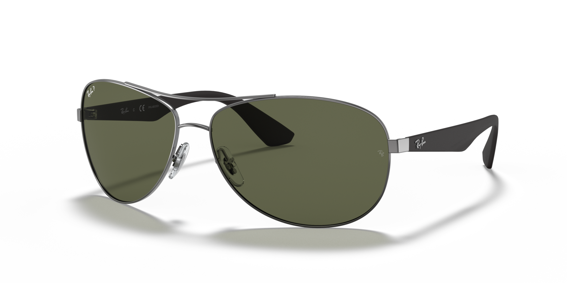 RB3526 — Gunmetal / G-15 Green Polarized