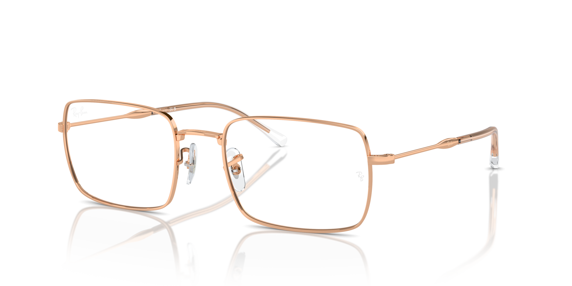 RB6520 OPTICS — Rose Gold / Clear