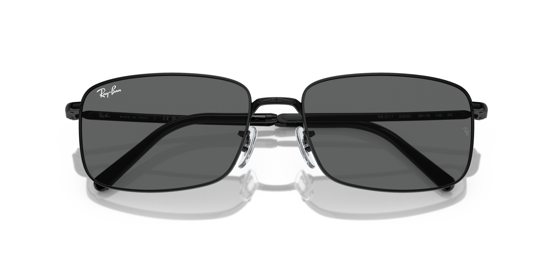 RB3717 Sunglasses in Black and Dark Grey - RB3717 | Ray-Ban® US
