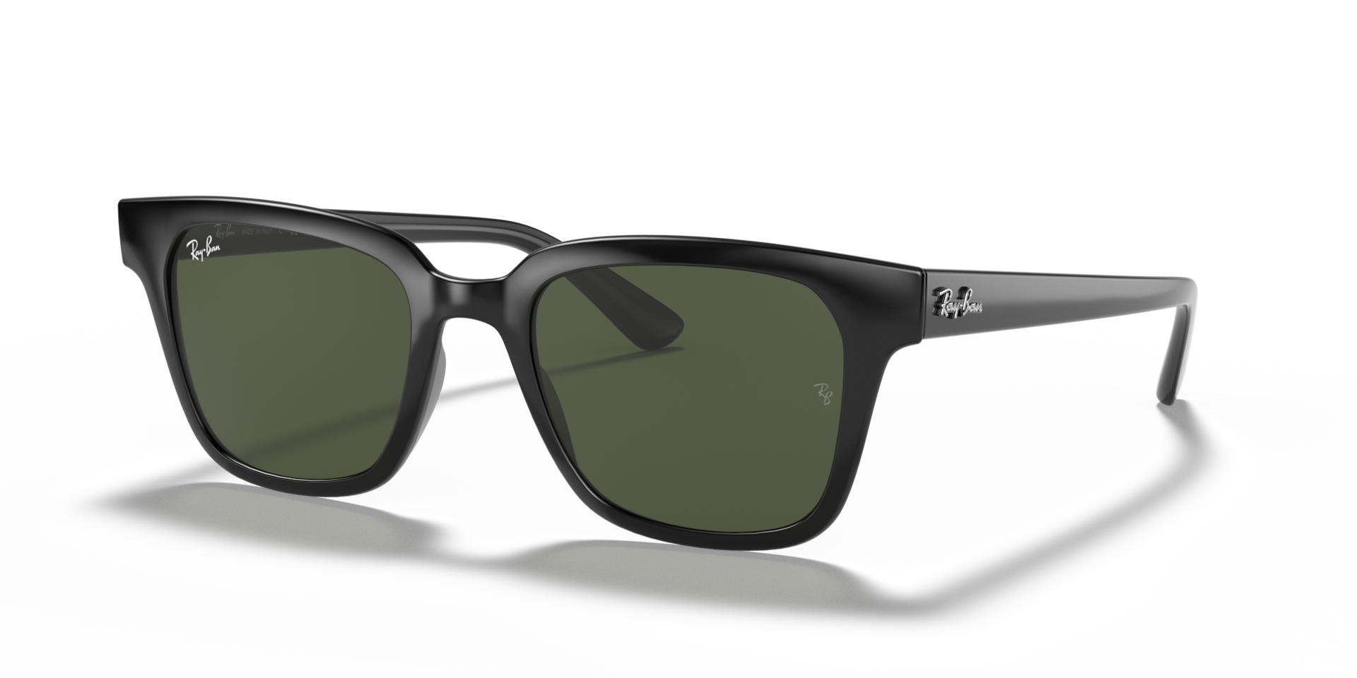 rayban サングラス RB4323 Sunglasses in Black and G-15 Green (51-20) - RB4323 | Ray