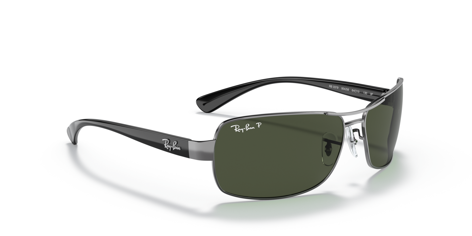 RB3379 Con polarización Gafas de Sol en Gunmetal y Polarizadas G